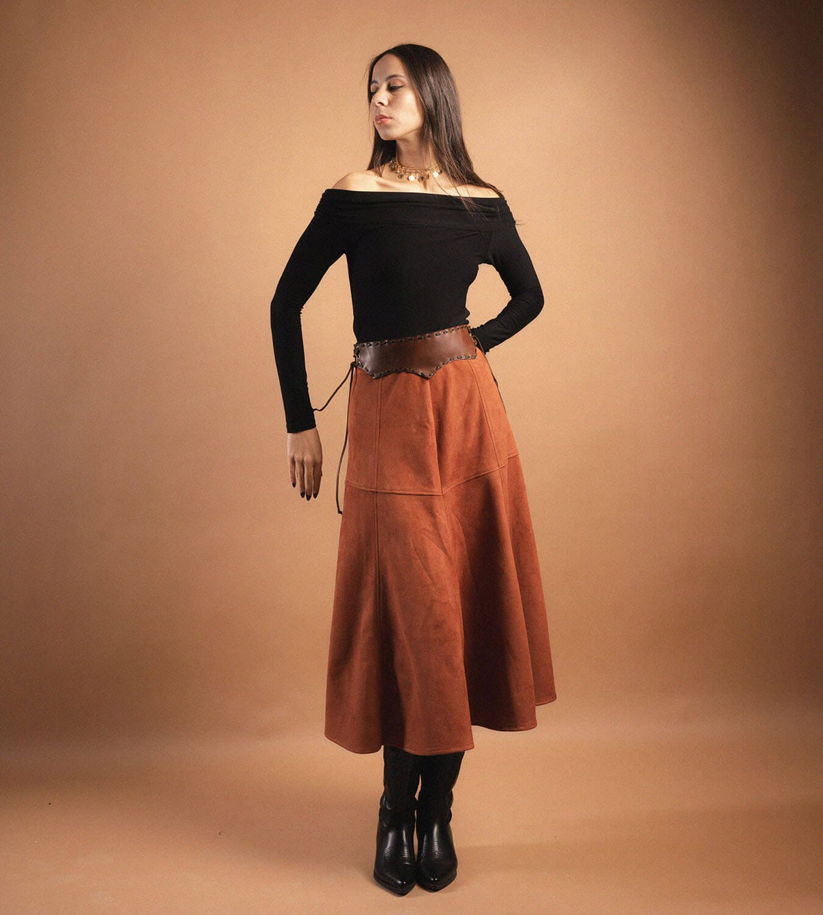 Brown Natural Leather Belt