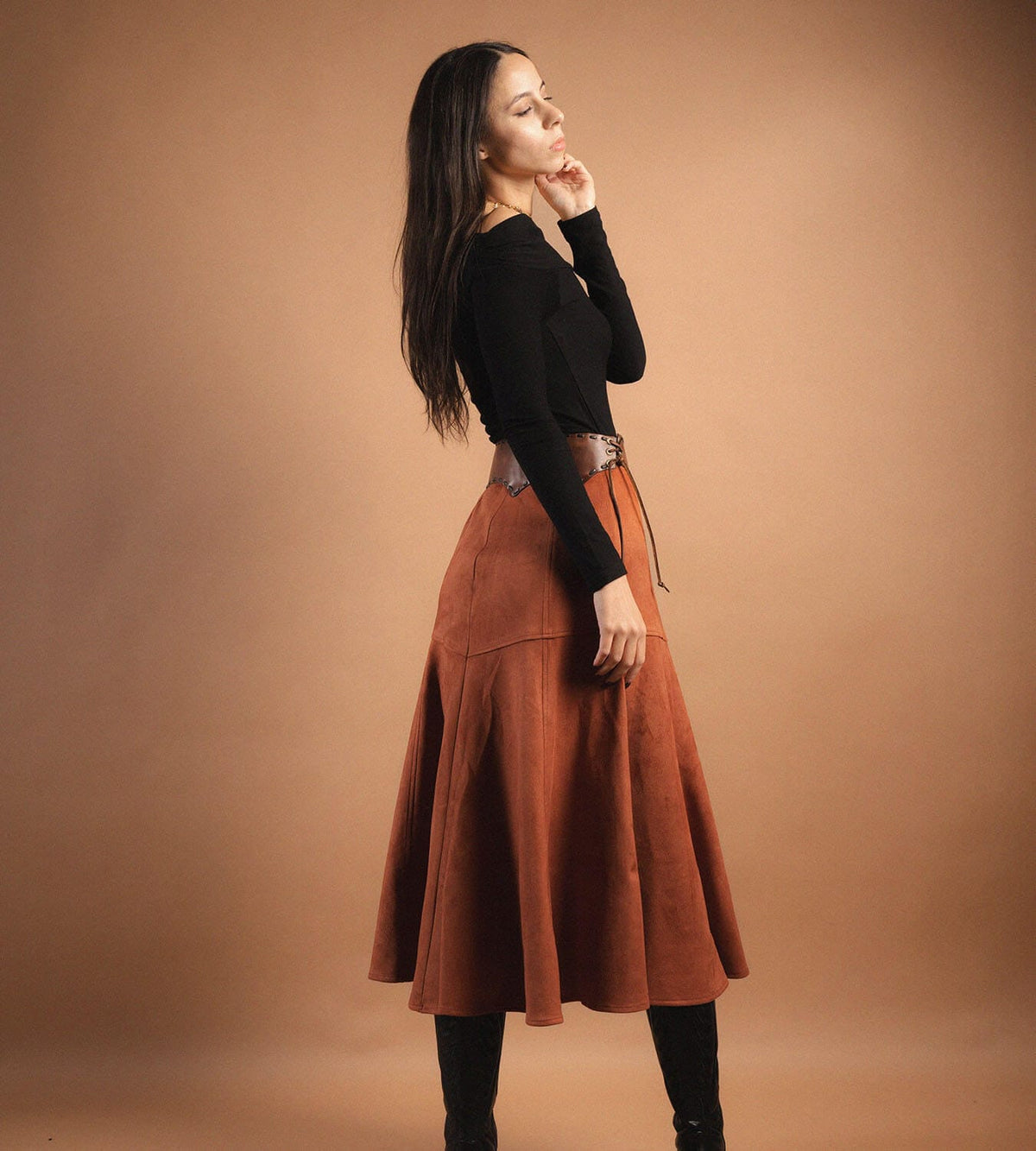 Brown Cowgirl Skirt