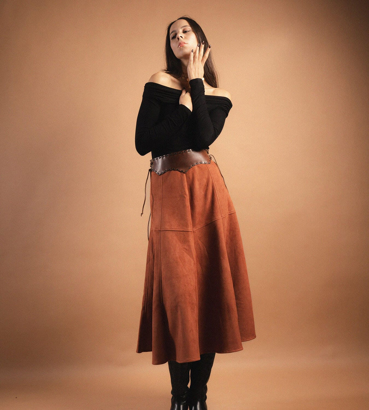 Brown Cowgirl Skirt