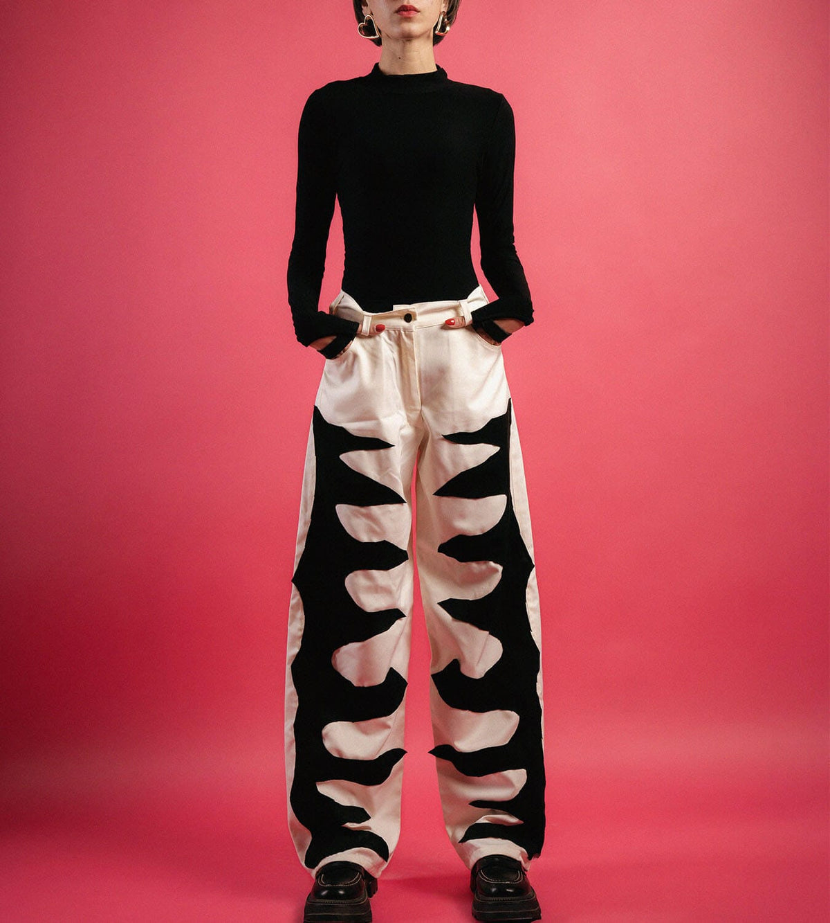 Zebra Patch Pants