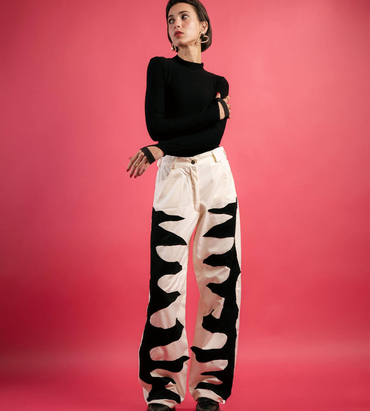 Zebra Patch Pants
