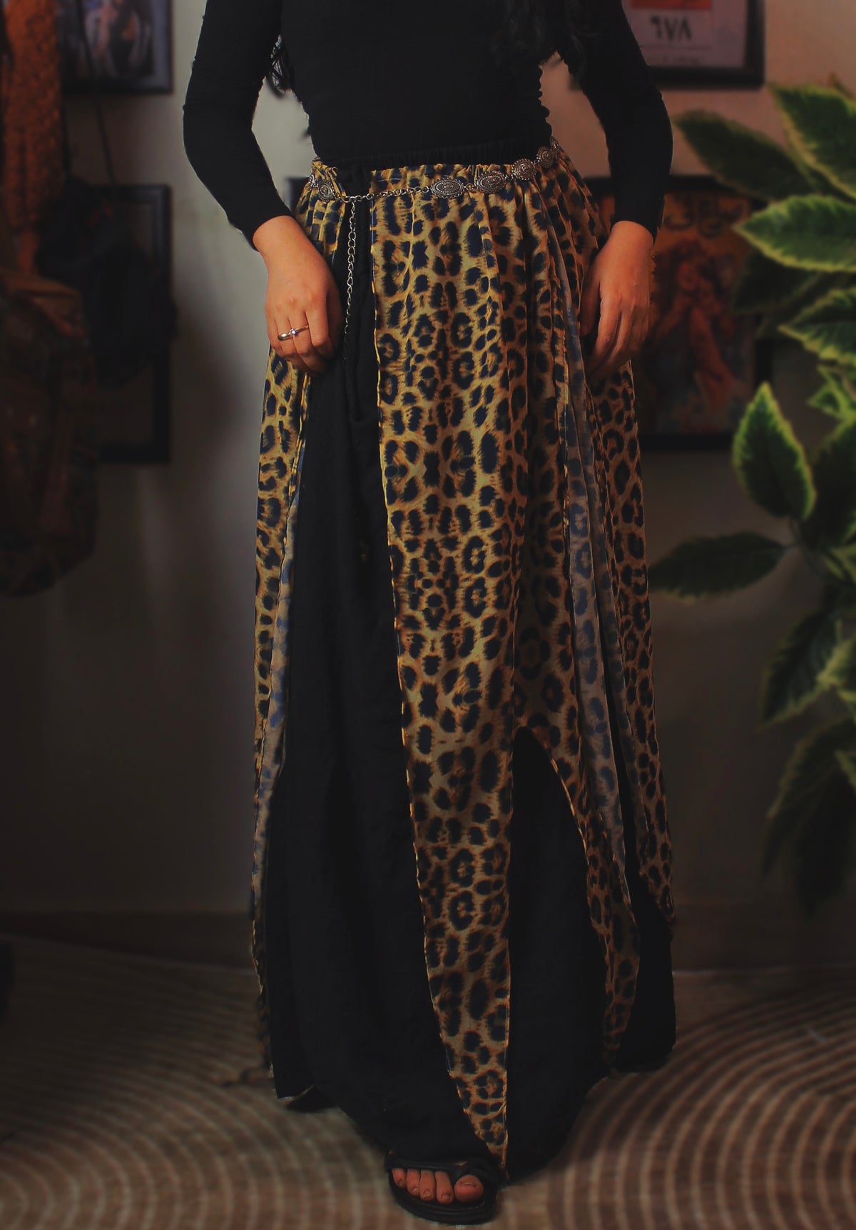 Leopard Wrap Skirt