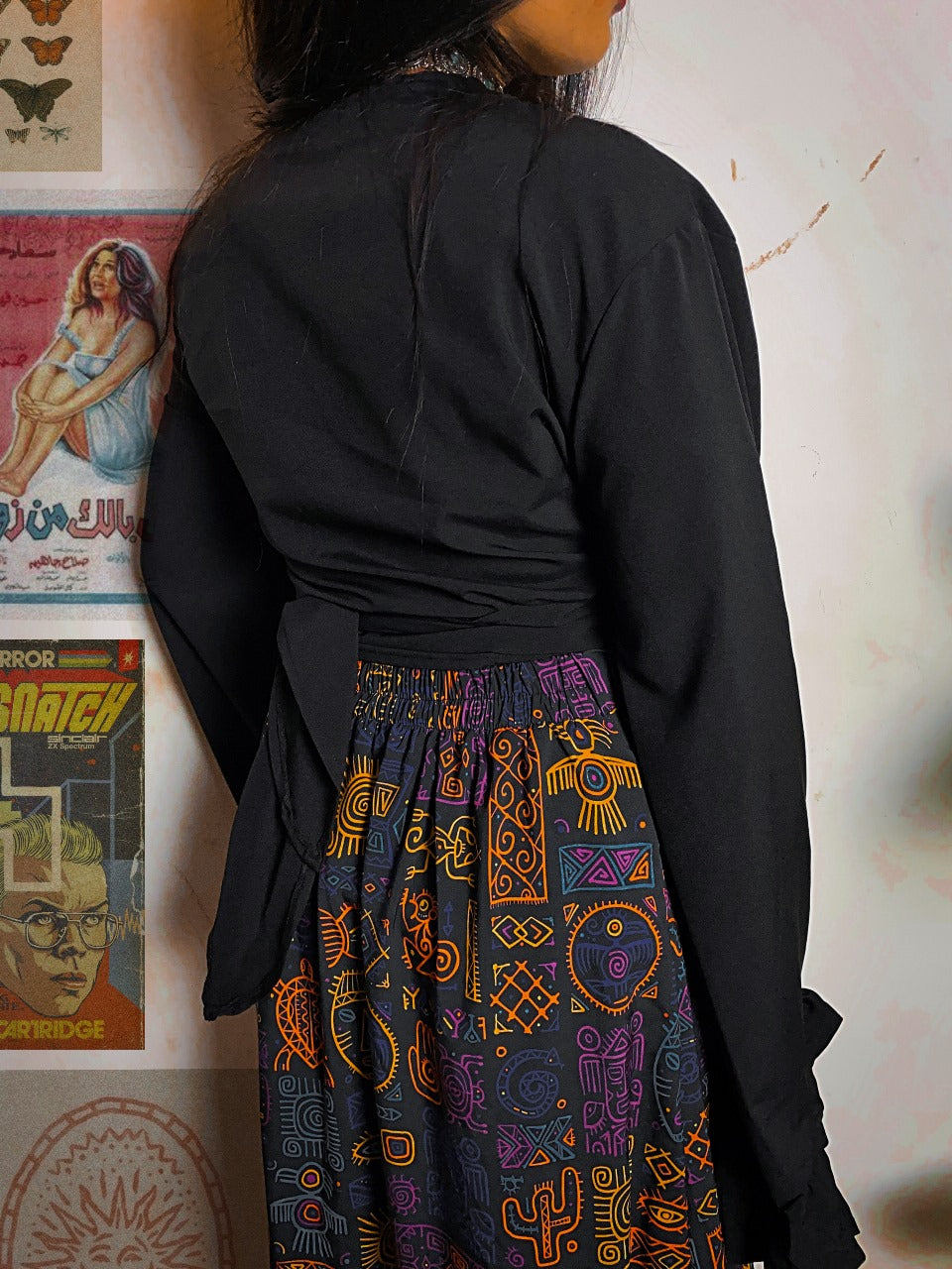 Boho Black Blouse