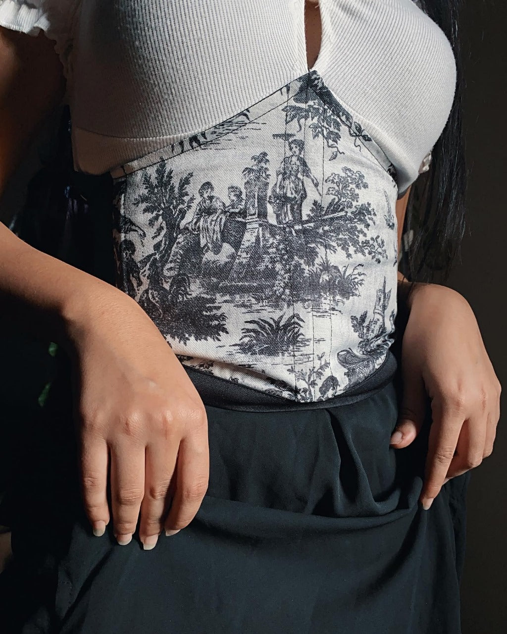 Black & White Corset