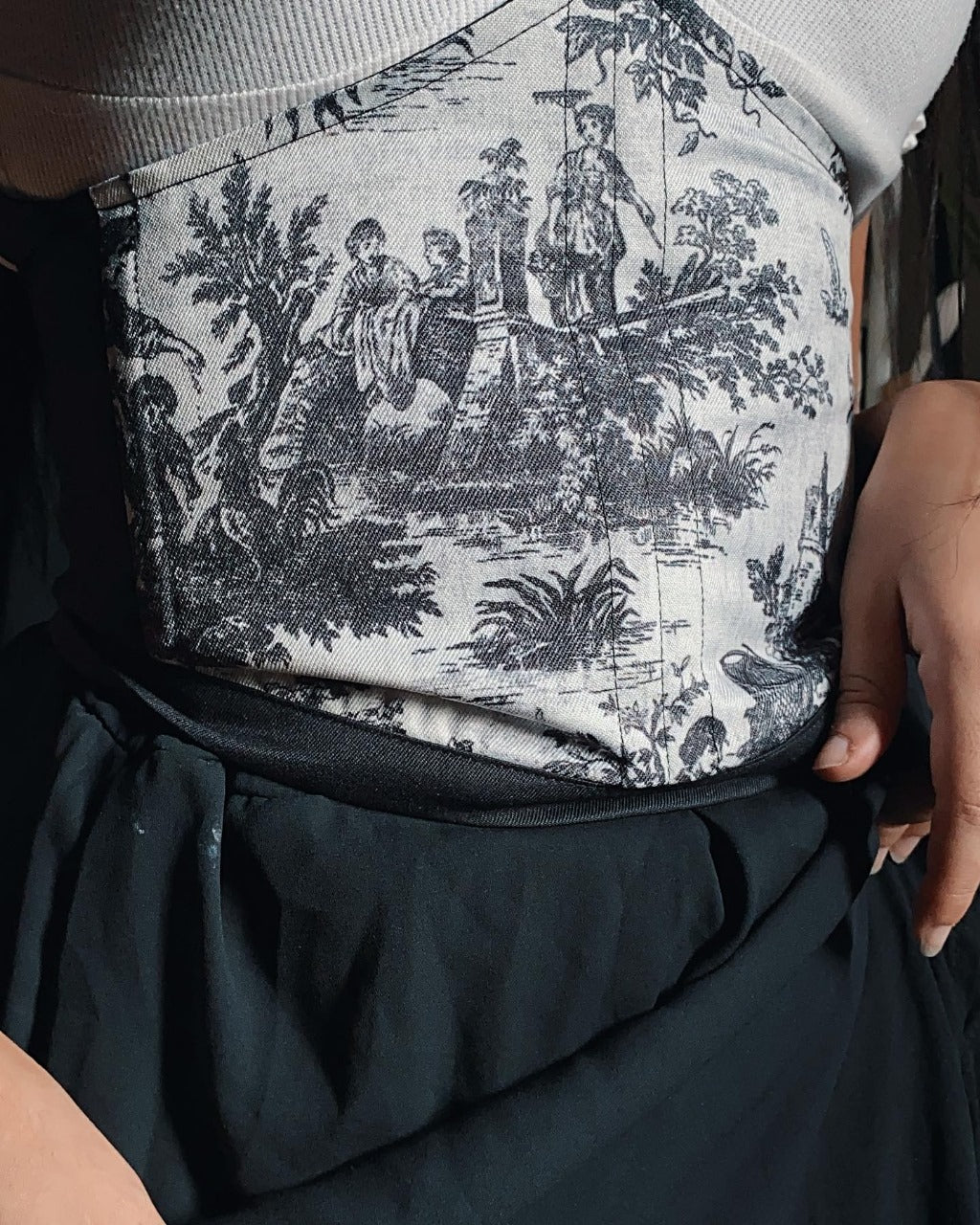 Black & White Corset