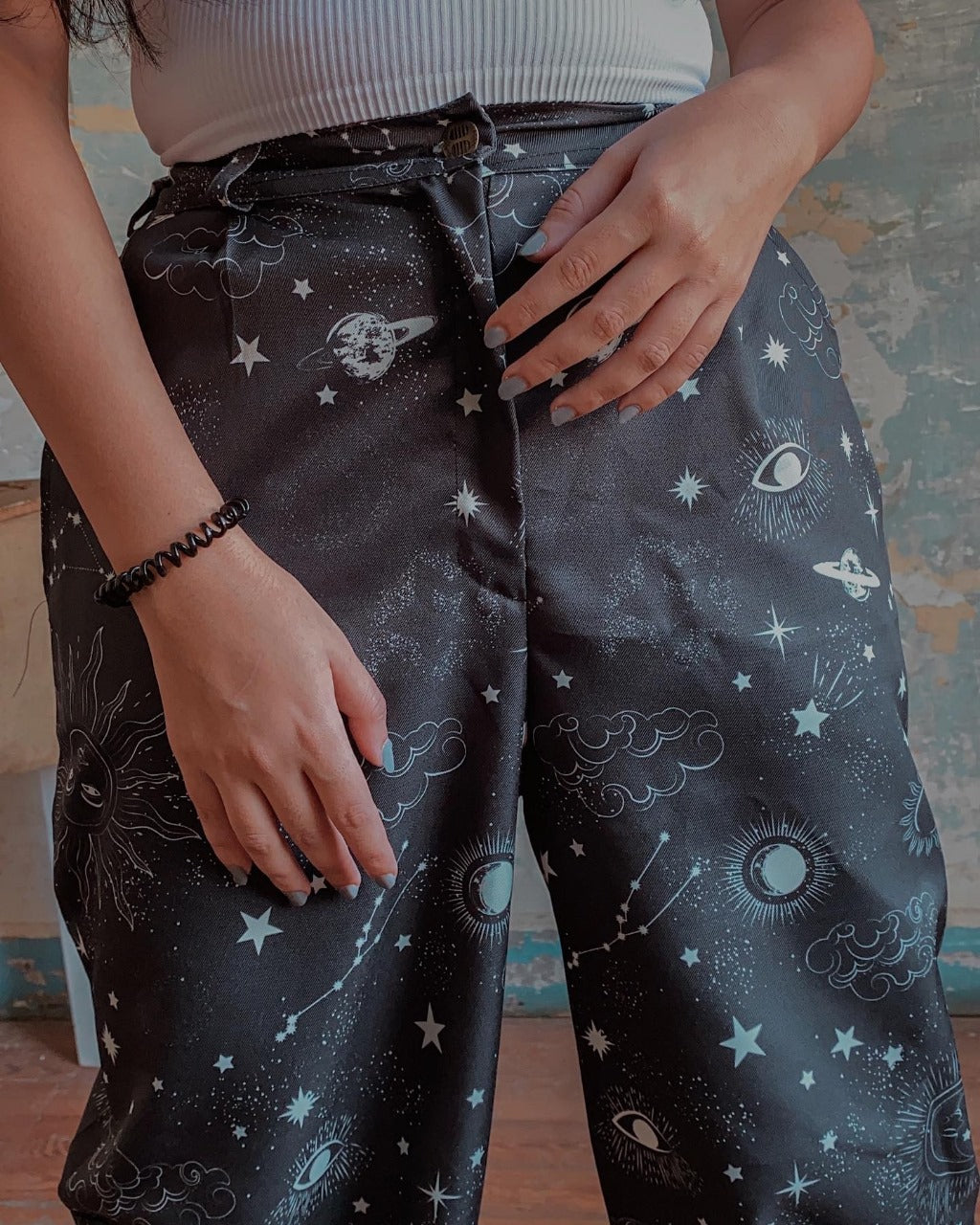 Black Sun & Moon Pants