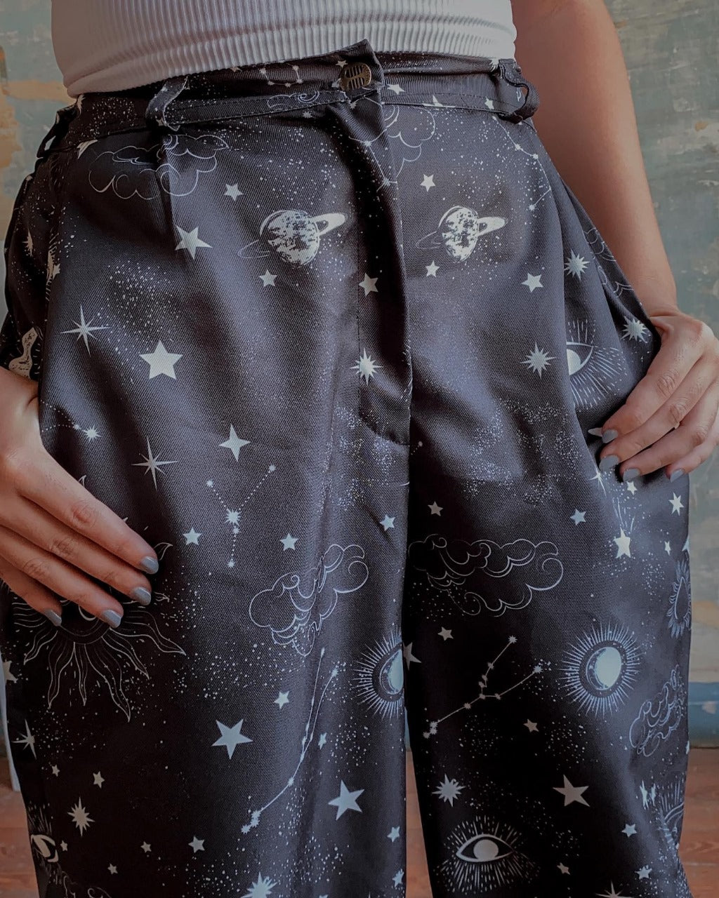 Black Sun & Moon Pants