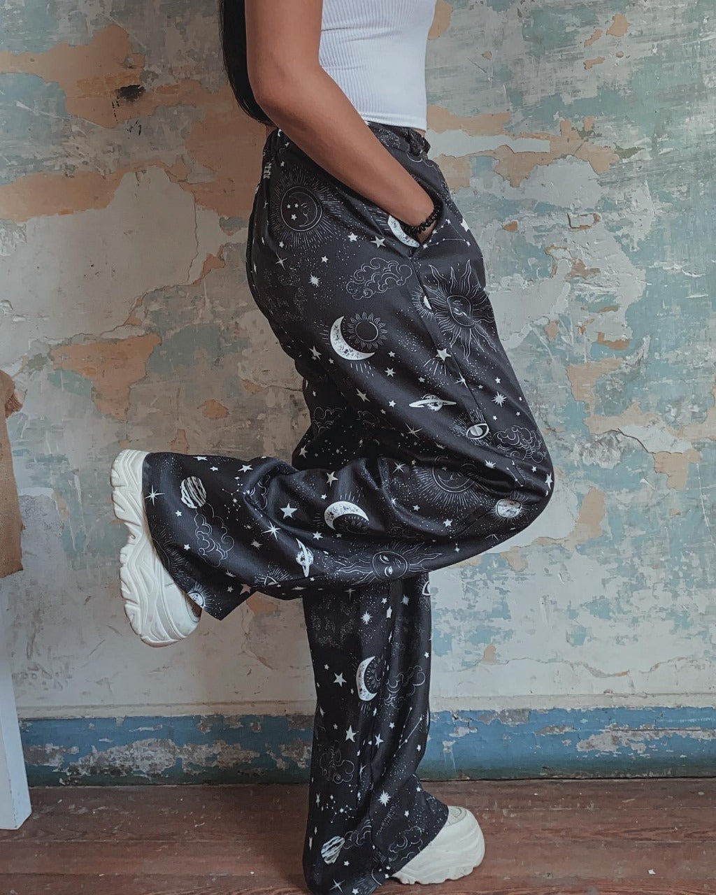 Black Sun & Moon Pants