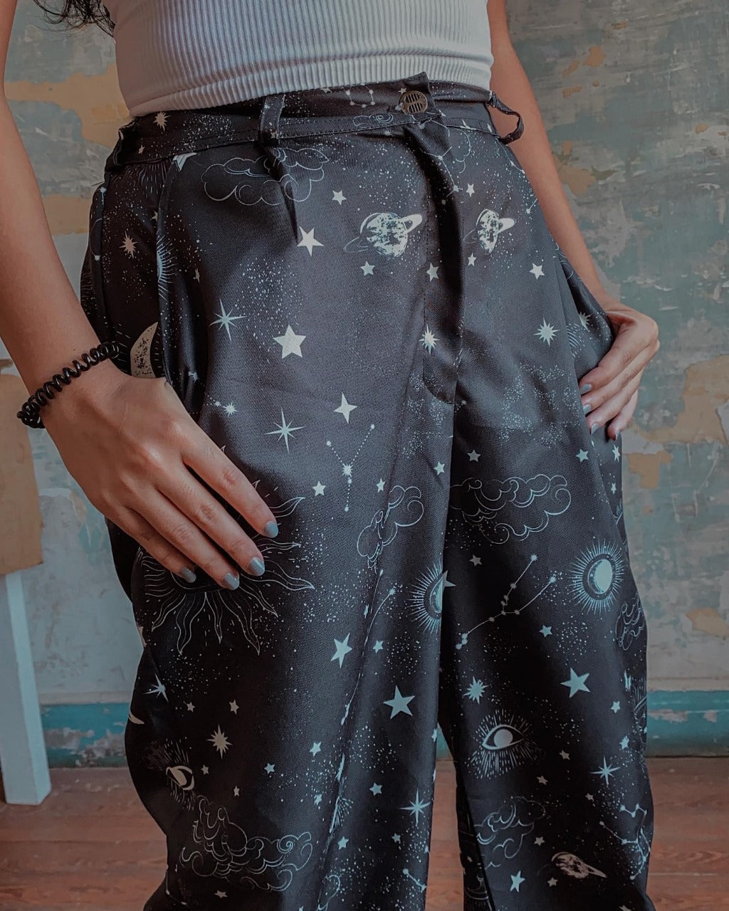 Black Sun & Moon Pants