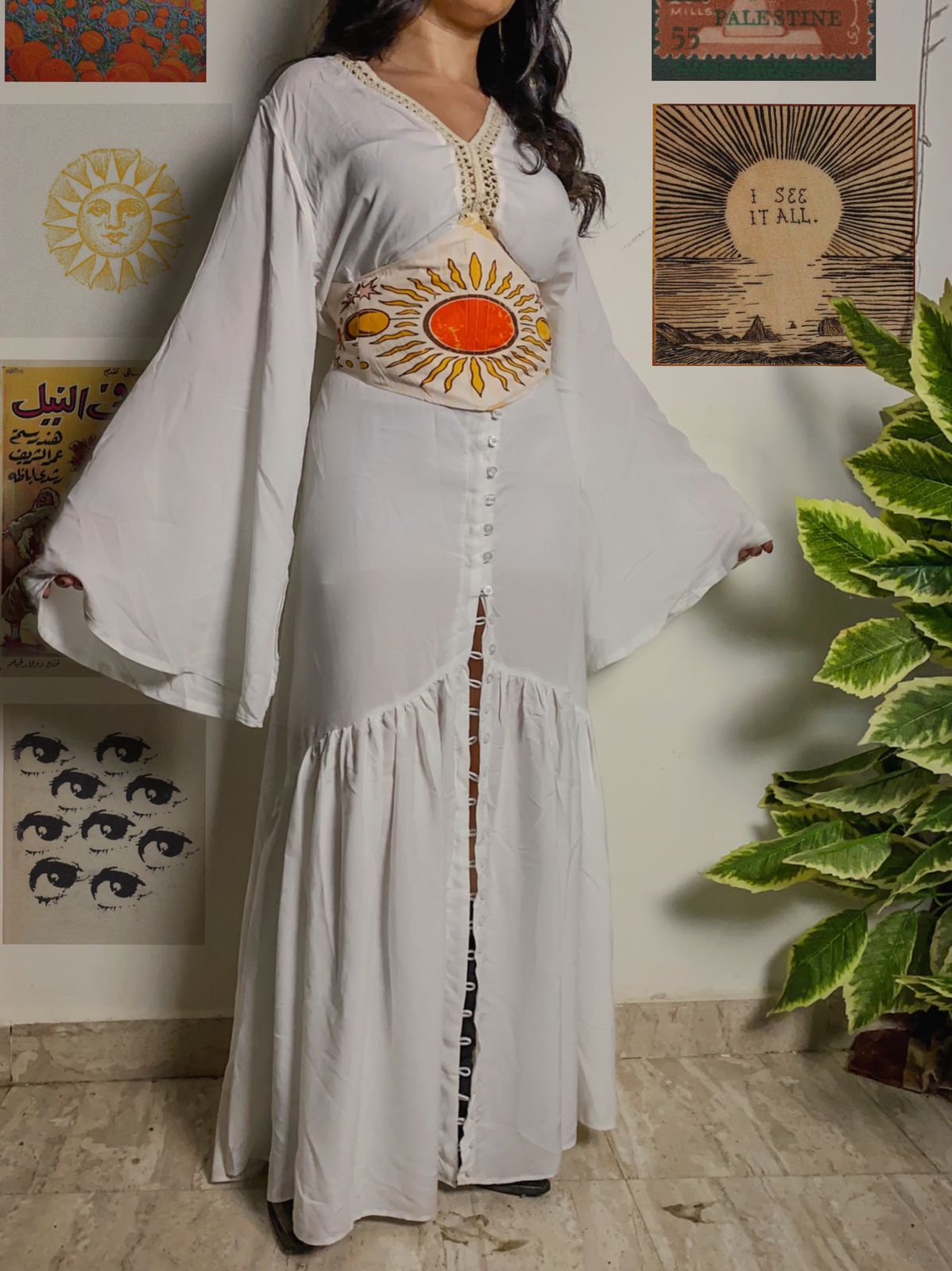 Boho White Blouse