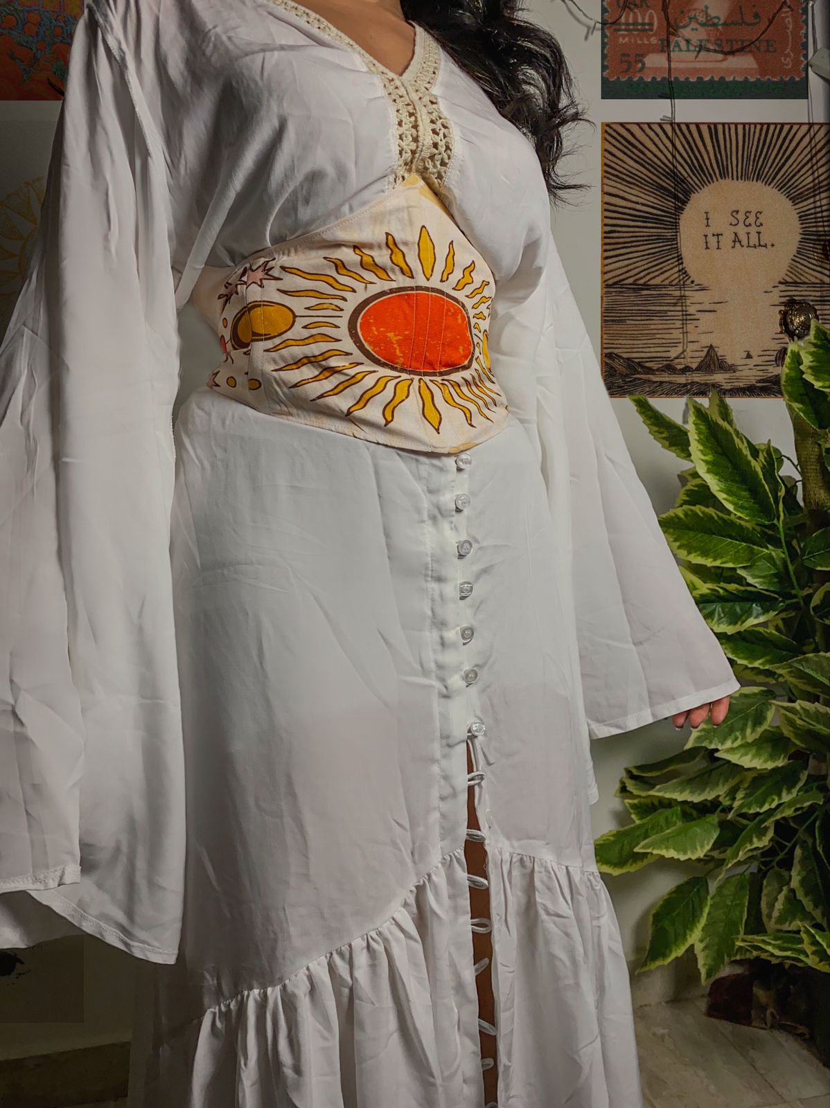 Boho White Blouse