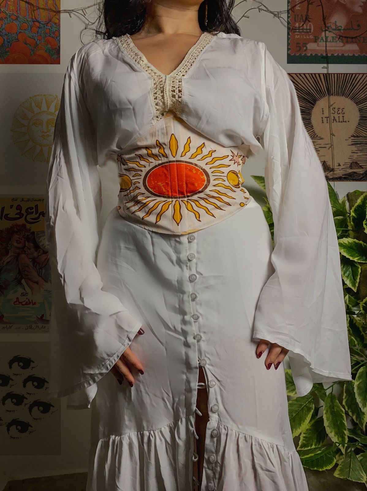 Boho White Blouse