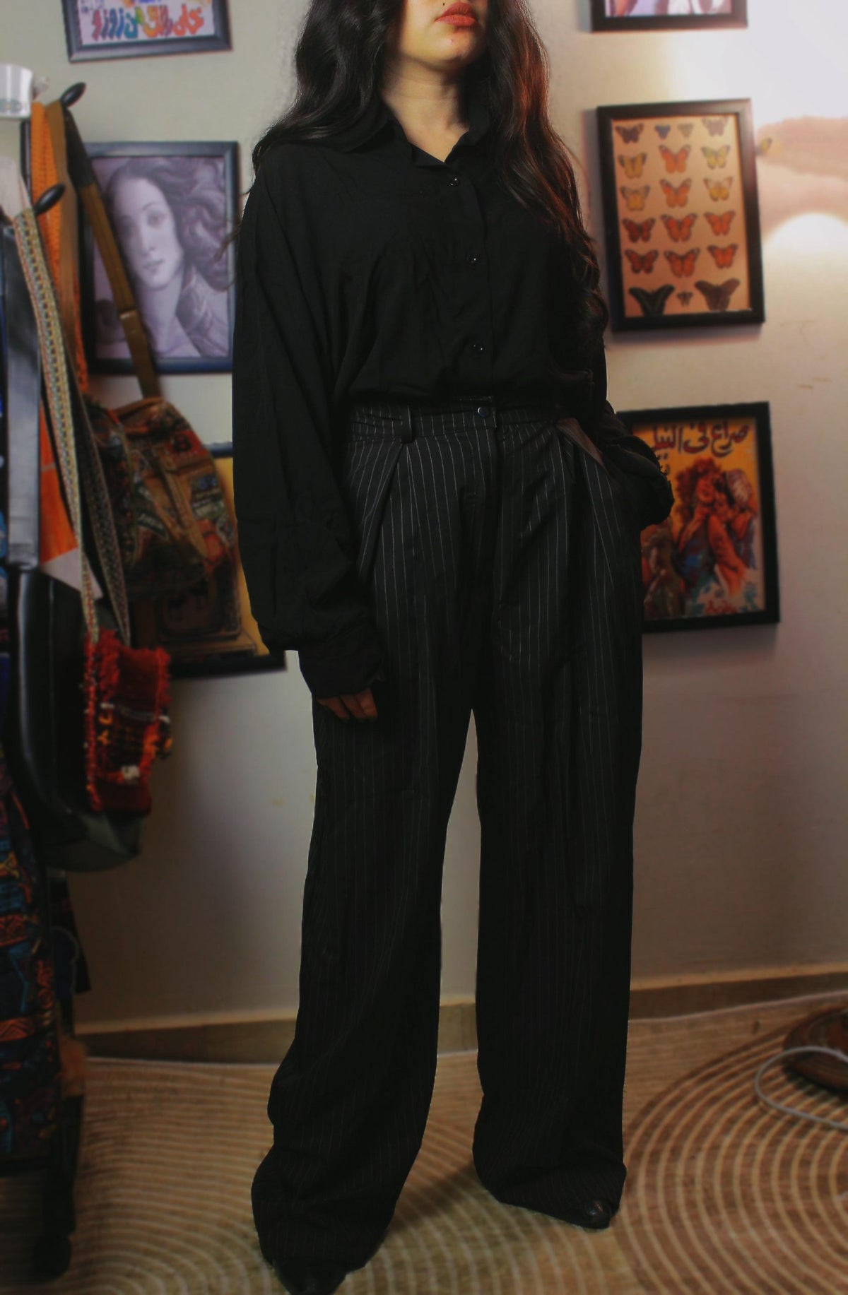 Long Sleeves Black Shirt