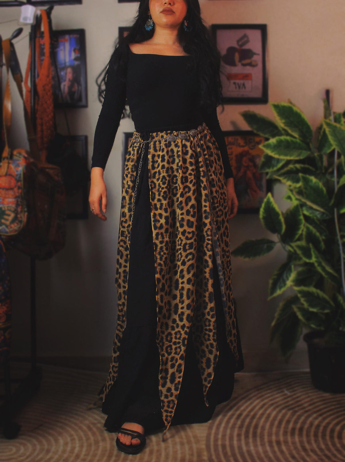 Leopard Wrap Skirt