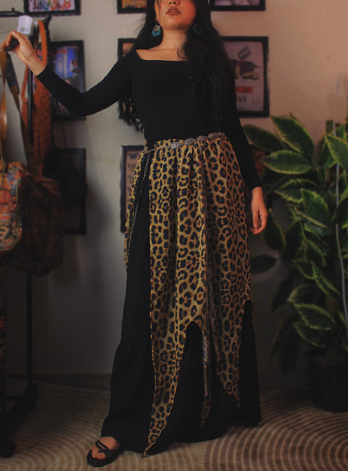 Leopard Wrap Skirt