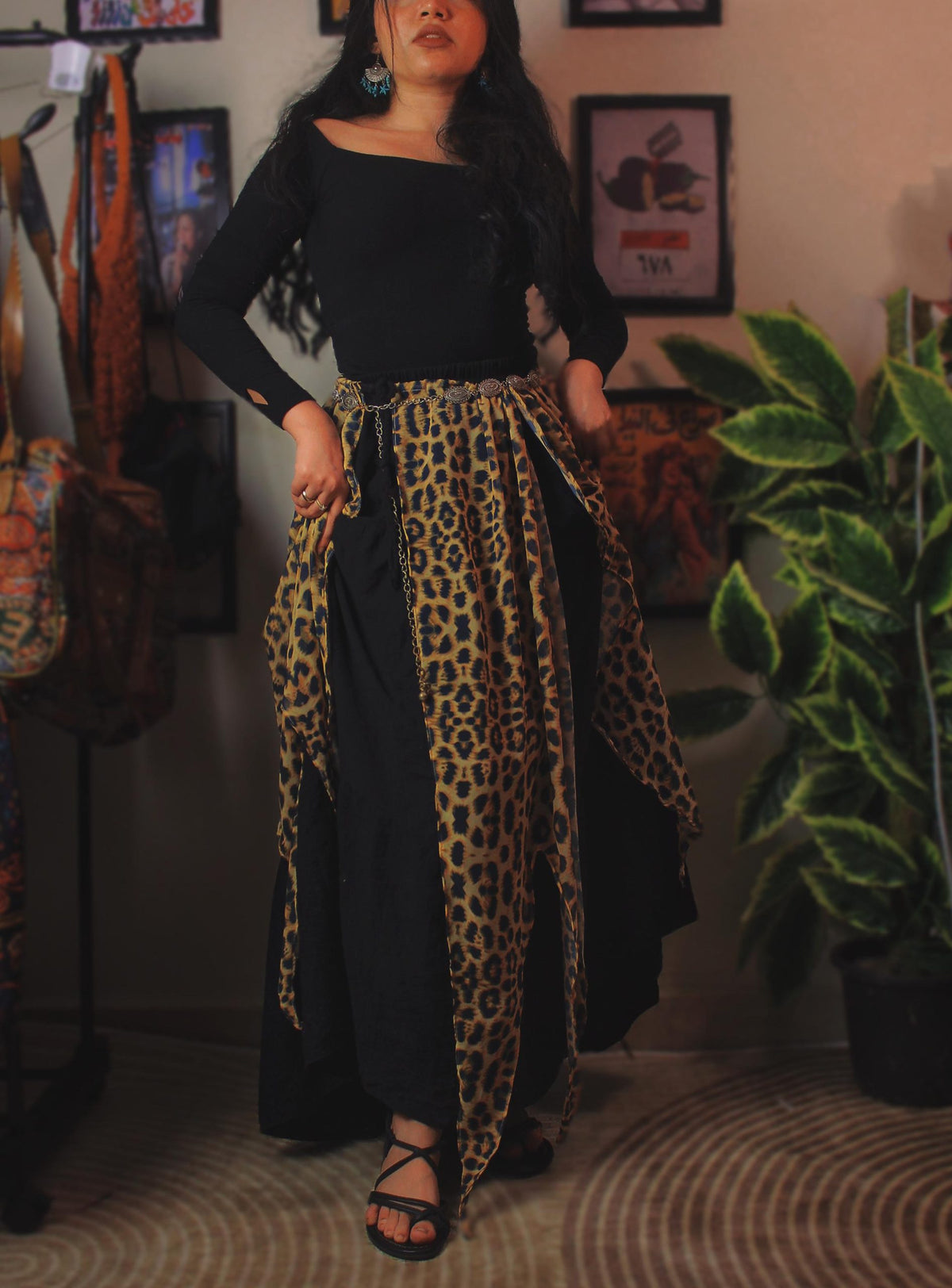 Leopard Wrap Skirt
