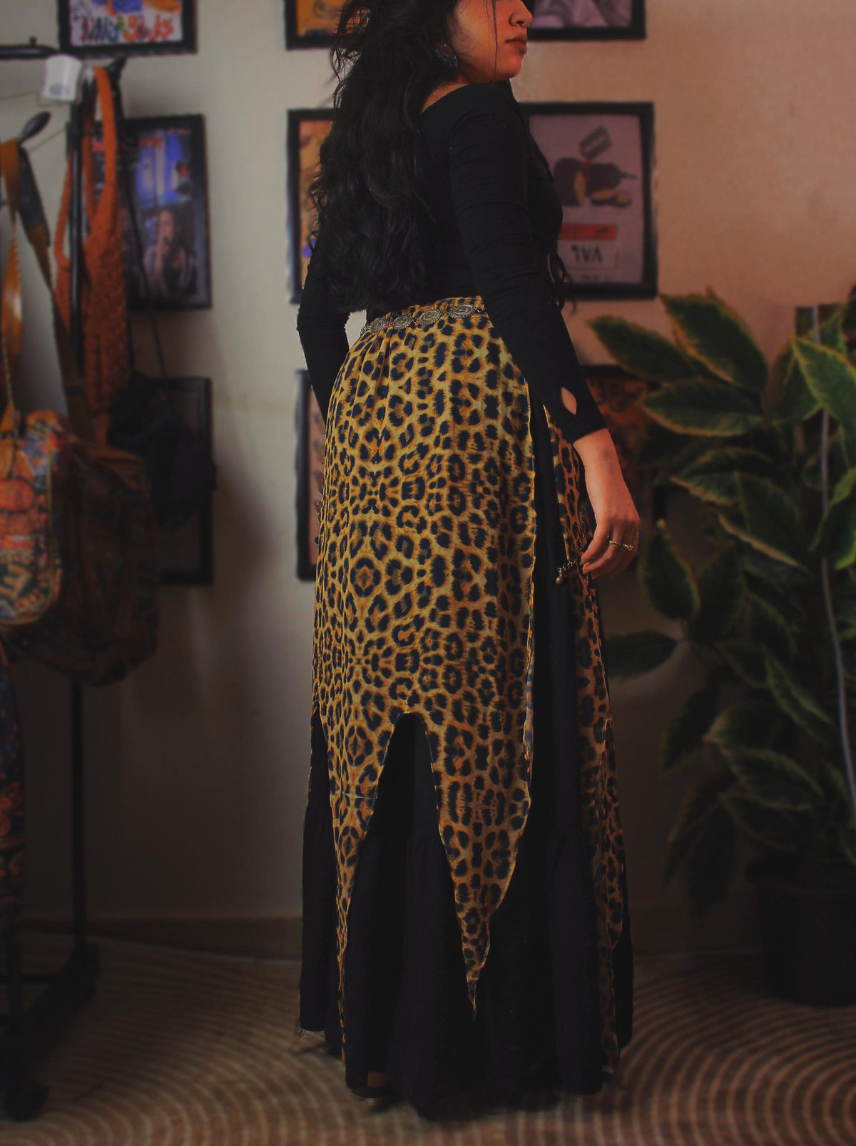 Leopard Wrap Skirt