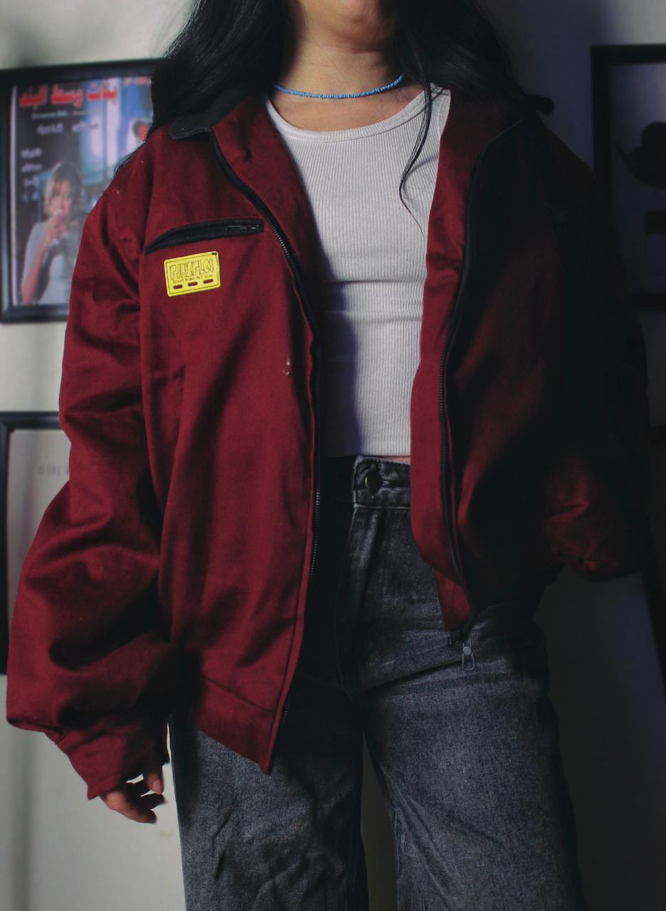 Retro Burgundy Jacket