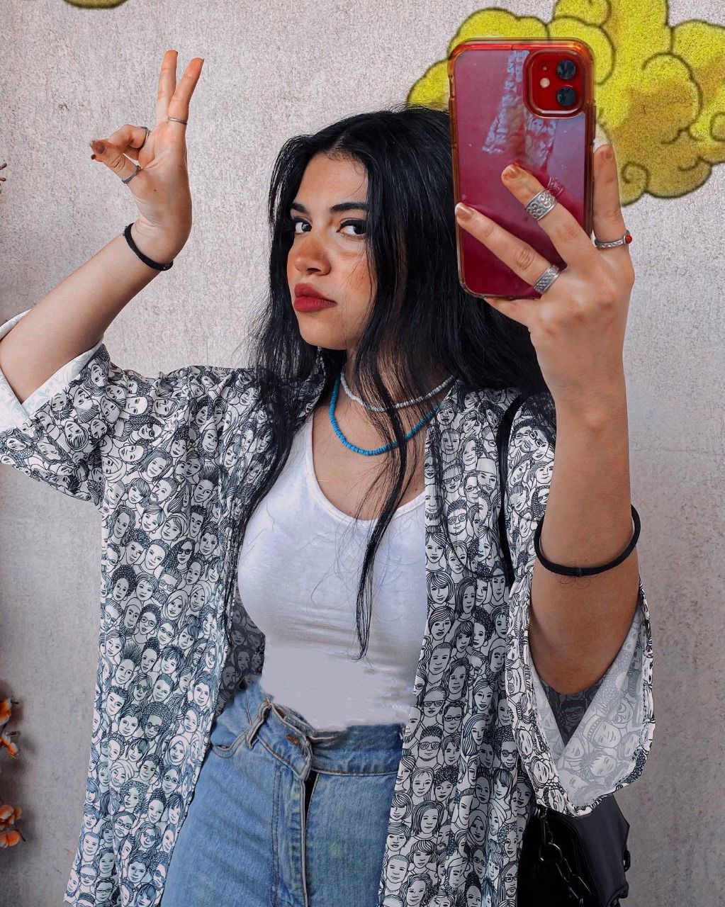 Faces Kimono