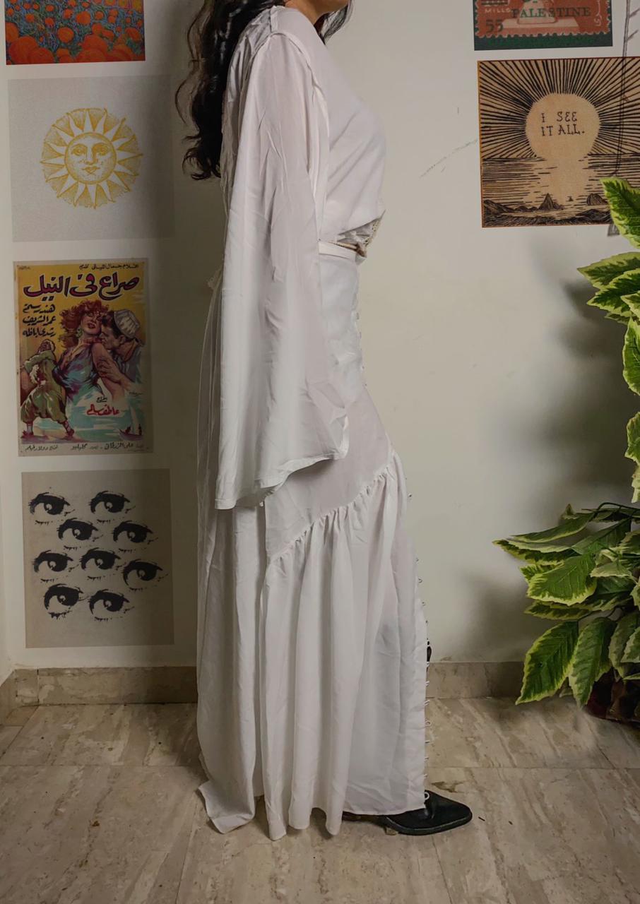 Boho White Skirt
